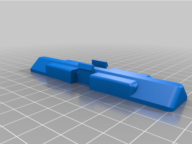 bi fold Wandschrank Tür Schieberegler Bifold Schiene 3D print model - Mito3D