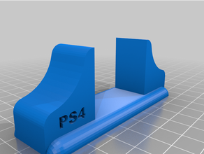 ps4 slim vertical stand holder playstation 3d print model - Mito3D