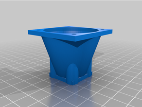 customized fan size c1onversion adapters 3d print model - Mito3D