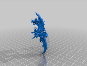 tartigrade Tausendfüßler Miniatur Mini Monster Schlange 3d print model - Mito3D