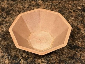 octo bowl fruit kitchen octagon 3d print model - Mito3D