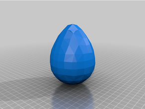poly egg easter fusion 360 3d print model - Mito3D
