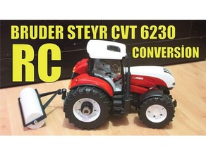 bruder steyr cvt 6230 rc conversion traktor 3d print model - Mito3D