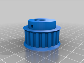 10my customized parametric pulley - lots tooth profiles 3d print model - Mito3D