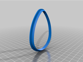 egg cookie cutter 3d print model - Mito3D