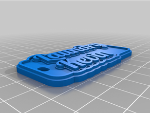 çamaşır Kevinmy özelleştirilmiş satırlı etiket anahtarlık 3d print model - Mito3D