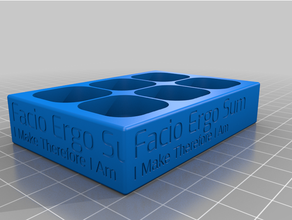 customized magnetic scremmw tray box optional lid 3d print model - Mito3D