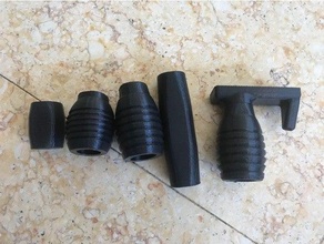 modular fore grips 3d print model - Mito3D