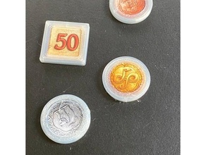 jeton vakalar vakslar Quedlinburg cadı pennies puanlama işaretçiler 3d print model - Mito3D