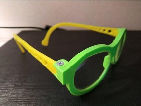 einfach Brille 3d print model - Mito3D