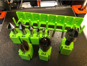 drill boring bit holder stand customizable flexible tools 3d print model - Mito3D