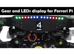 dişli devir Görüntüle tm Ferrari f1 tekerlek simhub benzetme itici güç 3d print model - Mito3D