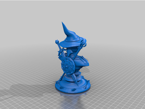 strega bruja busto peaga ajedrez virtù juego mesa gioco guerra warhammer 3d print model - Mito3D