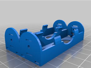 double 18650 battery holder 3d print model - Mito3D