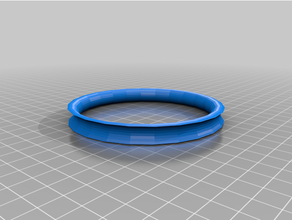 10cm ring plastic foil holes 3d print model - Mito3D