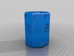 dolma kalem Fincan viking Kulp destek 3d print model - Mito3D