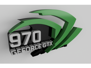 nvidia GPU soutien gtx970 Geforce gtx 970 3d print model - Mito3D