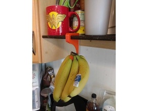 banana hanger shelf clip 3d print model - Mito3D