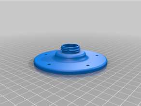bucket flange cyclone dust collector 3d print model - Mito3D