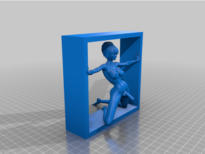 thinking box r18 naked art nsfw nude sculpture 3d print model - Mito3D