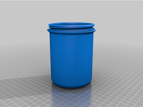 vidalamak konteyner kolay ambar yuvarlak 3d print model - Mito3D
