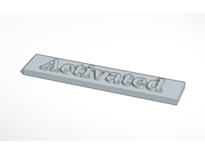 adeptus titanicus attivato gettone 3d print model - Mito3D