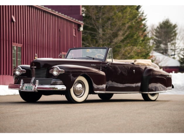 lincoln continental convertible 1942 40s 50s american car wragame ww2 3D print model - Mito3D