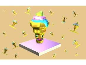 helado crema hielo juguete 3d print model - Mito3D