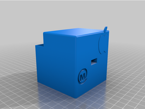 usb box apple logo 3d print model - Mito3D