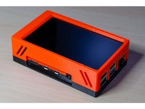 hyperpixel 40 touch raspberry pi 4b case prusa mk3s bracket 4 rpi 3d print model - Mito3D