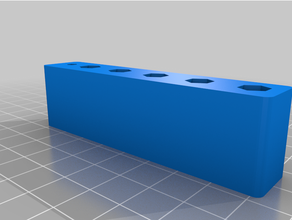 avellanar soporte 6 pc perforar broca rápido carpintería 3d print model - Mito3D