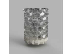 honeycomb vase lamp 3d print model - Mito3D