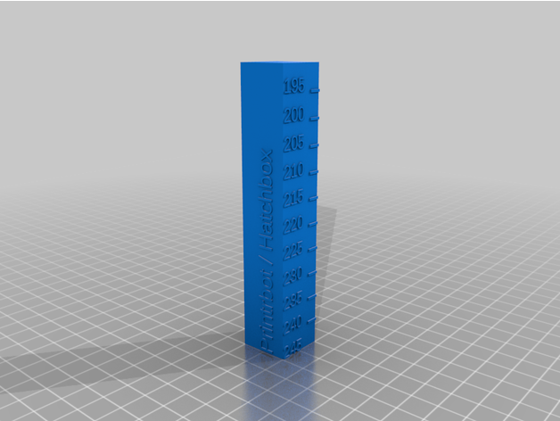 monoprice petg temp calibrationmy customized temperature calibration tower 3D print model - Mito3D