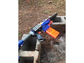 nerf stryfe battery cover x6 aa 9v 3d print model - Mito3D