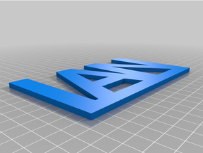 ian 1my customized custom text cookie cutter 3d print model - Mito3D