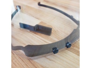 3d verkstan protective visor trede remix spacer hole puncher 3d print model - Mito3D