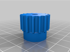 customized parametric pulley - gt216t tooth profiles 3d print model - Mito3D