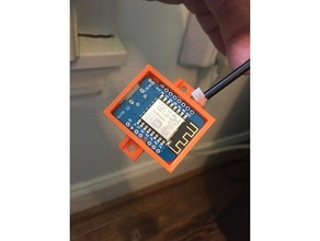 wifi aquarium sensor case ds18b20 esp esp8266 temperature 3d print model - Mito3D
