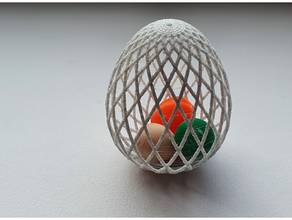Paskalya Yumurta renkli tasarım yumurtası 3d print model - Mito3D
