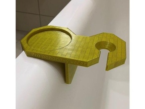 baignoire vin titulaire soutien Ikea verre bougie salle bains accessoires détendre 3d print model - Mito3D