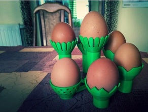 Paskalya yumurtalar modüler ayakta durmak dekor dekorasyon Yumurta 3d print model - Mito3D