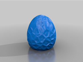 voronoi egg decoration easter 3d print model - Mito3D