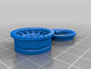 axial scx24 método estilo cadeado rodas 3d print model - Mito3D
