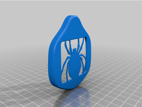 spider face plate montana mask 3d print model - Mito3D