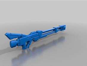 warhammer 40k tau rotaia fucile cosplay puntello arma 3d print model - Mito3D