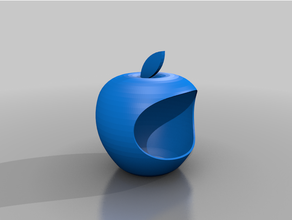 apple box - version design brand logo container storage 3d print model - Mito3D