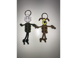 wallace & gromit paracord dolls grommit 3d print model - Mito3D