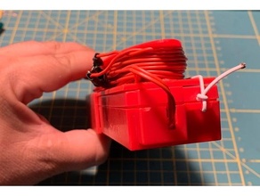 estes roket başlatıcı kablo depolama makara 3d print model - Mito3D