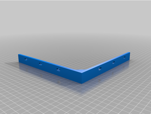 wall bracket 20x20cm mounting 3D print model - Mito3D