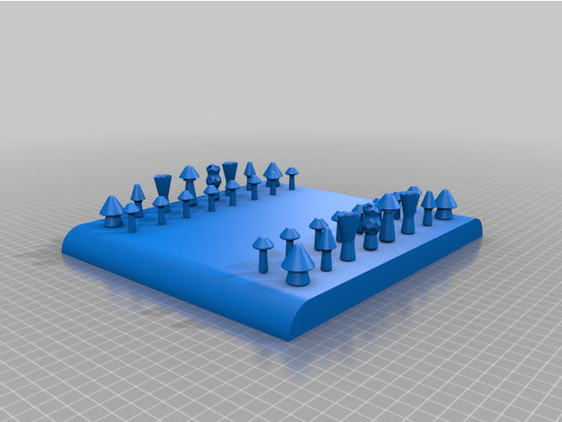 Pilz Schach einstellen 3D print model - Mito3D